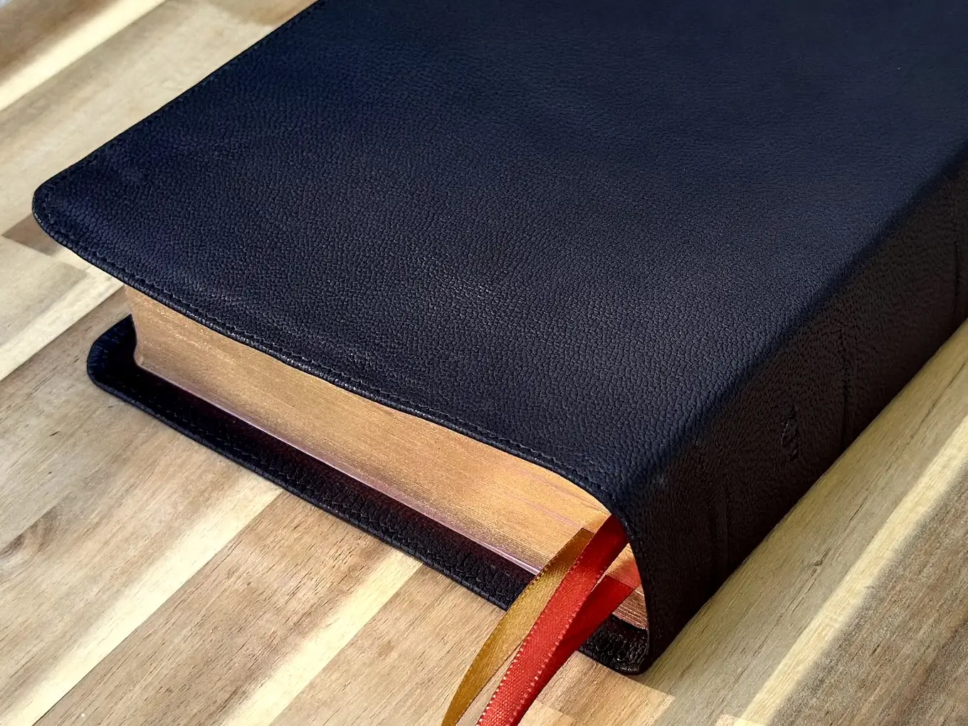 Hand-bound Bible rebind in fine leather